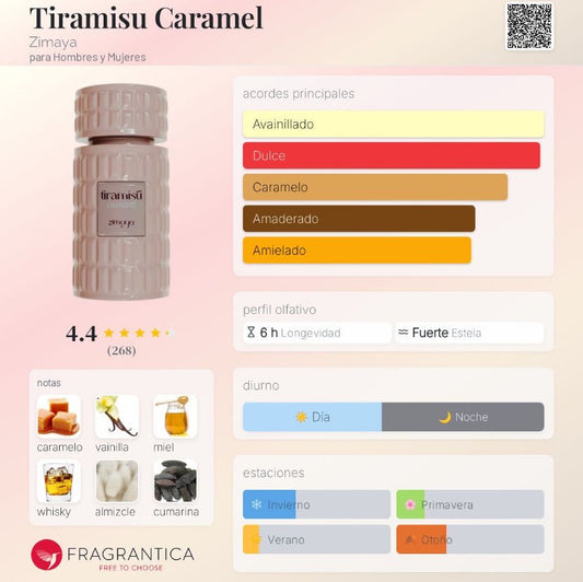 Tiramisu Caramel Zimaya 3ml y 8ml | Perfume en Decant | POCION - POCION | Perfumes en decants | Paraguay