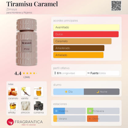Tiramisu Caramel Zimaya 3ml y 8ml | Perfume en Decant | POCION - POCION | Perfumes en decants | Paraguay